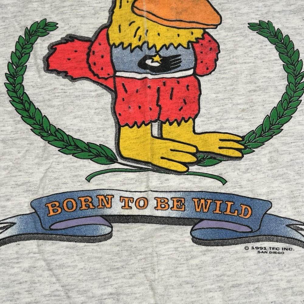 Vintage 1991 San Diego / KGB Chicken Padres Mascot T Shirt Made In USA - Picture 4 of 11